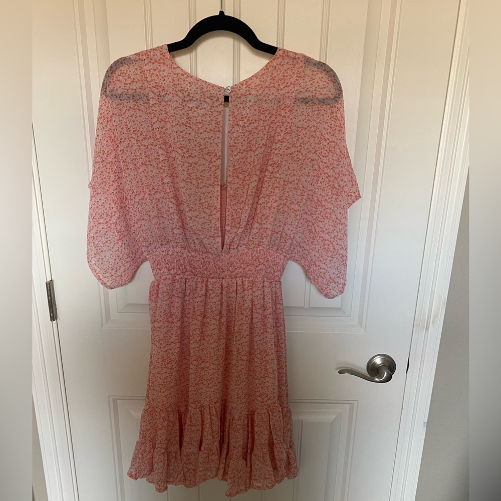 She & Sky Pink flowered dress